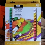 Royal & Langnickel GOU24 Gouache Color Artist Tube Paint, 12ML, 24-PACK Nos. Fixed Price $20.00.