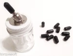 10 Airbrush Paintkeepers Siphon Jar Adapter Caps For Master Badger Paasche Iwata. Fixed Price $6.97.