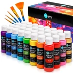 Upgrey 32 Colors Acrylic Set, Non-toxic Art (2FL OZ/60ML Each) W.... Fixed Price $39.14.