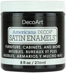 Decoart Americana Decor Satin Enamels 8OZ-CLASSIC Black ADSA-01. Fixed Price $21.97.