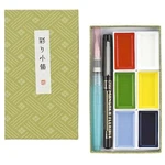 Kuretake Gansai Tambi Paint Set Wakaba 6 Colors Japanese Watercolor & Brush. Fixed Price $24.96.