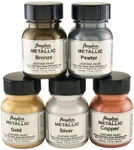Angelus Acrylic Paints Color Metallic Kit - 1 Fl.oz Each. Fixed Price $36.48.