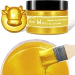 Matio Acrylic Metallic Gold, 120ML Pearlescent Effect Paint, Non Toxi. Fixed Price $11.39.