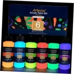 Artecho Acrylic Set For Painting, Decorate, GLOW&NEON-6 Colors. Fixed Price $26.81.