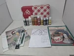 Plaid One Stroke Merry Makers Kit W/ Folkart Paints & Book (F6). Fixed Price $29.99.