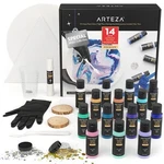 Arteza Winter Acrylic Pouring Paint And Tool Set 30 Pieces. Fixed Price $50.99.