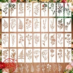 Ceblish Flower Stencils 36 Pcs 6X3 Inch. Fixed Price $20.00.