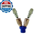 Paasche Airbrush QM-2 Two Outlet Manifold, Blue. Fixed Price $27.23.