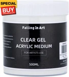 Clear Gel Acrylic Medium, 500ML/16.9OZ Gloss For Paint, Ideal. Fixed Price $28.78.