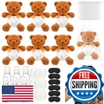 Yearntown 6 Set Bottle Chug Baby Shower Games Tan Brown Bear Blindfolded Diaper. Fixed Price $62.74.