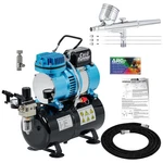 Gravity Master Airbrush Compressor With Tank Kit, Tip Sets 0.2, 0.3, 0.5MM. Fixed Price $169.99.