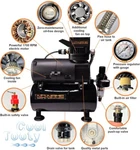 Cool Tooty Quiet Airbrush Compressor By No-name Brand W/ Tank Oilless Design. Fixed Price $150.00.