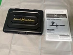 Spectrum Black Widow Dual Action Gravity Fed Airbrush Set With Case (used). Fixed Price $45.00.