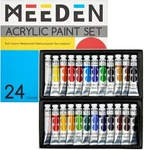 Meeden Beginners Acrylic Paint Set: 24 Colors 12ML/0.41 Fl Oz Heavy Body Art Cra. Fixed Price $27.55.