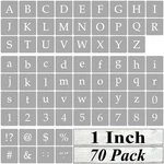1 Inch Alphabet Letter Stencils For Painting - 70 Pack And. Fixed Price $14.76.