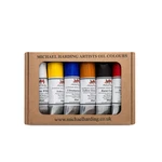Michael Harding Artist Oil Colors Introductory Paint Set Six 40ML Tubes. Fixed Price $142.24.