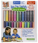 Kwik Stix Thin Solid Tempera Paint 24/PKG-CLASSIC, Metalix And Neon. Fixed Price $31.73.