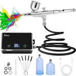 Slskbut Airbrush Kit With Compressor 4-GEAR Adjustable, 32 Psi High Pressure. Fixed Price $59.79.
