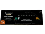 Shuttle Art Acrylic Paint Set 15 X 12ML Tube Color Waterproof & Fade RESISTANT/6. Fixed Price $8.00.