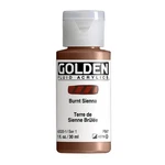 1 Fl. Oz. Golden Fluid Acrylics Bottle Burnt Sienna Professional Paint. Fixed Price $16.69.