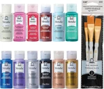 Jewel Tone Acrylic Craft Paint Kit, 15 Piece Set Including 12 Metallic Colors An. Fixed Price $41.68.