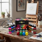 Magicfly Airbrush Paint, 16 Colors Acrylic Set 30 ML/1 Oz, Rea.... Fixed Price $29.99.