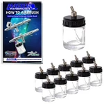 (pack Of 10) TB-002 Empty 3/4 Ounce (22CC) Glass Jar Bottles With 30 Down An.... Fixed Price $28.39.