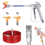 Airless Paint Gun And 50 Feet Hose Kit (red) With 10 Inch Spray.... Fixed Price $83.87.