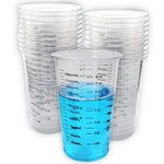20 8OZ Disposable Graduated Clear Plastic Cups For Mixing Paint, Stain, Epoxy.... Fixed Price $15.87.