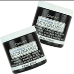 Decoart Americana Decor Satin Enamels - 2 Pack 8OZ Classic Black Acrylic Paint. Fixed Price $25.21.