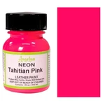 Angelus Acrylic Leather Paint Water Resistant Neon Tahitian Pink - 1 Fl.oz. Fixed Price $11.50.