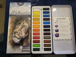 Watercolor Paint Essential Set 24 Vibrant Colors Lightweight Portable Perfect Bu. Fixed Price $14.99.