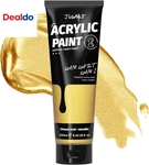 Acrylic Paint Metallic Gold TUBES(250ML, 8.45OZ) Non-toxic & Rich Pigment Craft. Fixed Price $19.14.