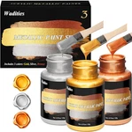 Acrylic Paint Metallic, 3PCS 13.5OZ(375G) Gold & Silver Bronze, Leaf. Fixed Price $26.23.