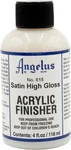 Angelus Brand Acrylic Leather Paint Satin Finisher No. 615 - 4OZ. Fixed Price $14.99.