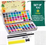 Flynxo Professional Watercolor Paint Set Colors Pack 100, Multicolor. Fixed Price $22.91.