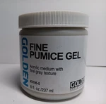 Golden Fine Pumice Gel 8 Fl. Oz. Acrylic Medium New Sealed. Fixed Price $21.00.