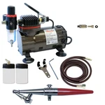 Paasche System W/H-1AS Airbrush, DA300R Compressor & Quick Connect. Fixed Price $203.82.
