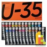 Turner Heavy Body Acrylics 24COLORS Set UA02024C 20ML Paint Lightfastness. Fixed Price $88.99.