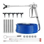 Vevor 3600PSI Airless Paint Sprayer Gun Hose Kit With 5 Tips. Fixed Price $88.99.