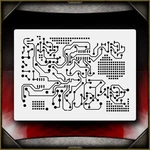 Circuit Board 1 Airbrush Stencil Template Airsick. Fixed Price $14.99.