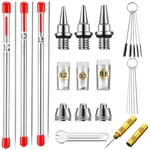 21 Pieces Nozzle Cap Kit Needle Replacement Parts Airbrush.... Fixed Price $18.33.