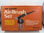 Vintage Badger Air Brush Set Accessories Model No 350 - New Box. Fixed Price $49.99.