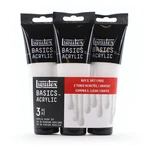 Acrylic Paint 118ML 4 Oz Tube Set Of 3 Titanium White Liquitex Basics. Fixed Price $46.99.