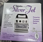 Like New Iwata Silver Jet 110-120V Airbrush Compressor. Fixed Price $126.88.