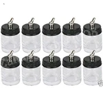 Pack Of 10 TB-002 Empty 3/4 Ounce 22CC Glass Jar Bottles With 30 Down Angle .... Fixed Price $28.95.
