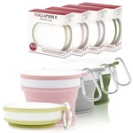 Silicone Collapsible Travel Cup Set 4-PACK Foldable Mugs With Lids For Camp.... Fixed Price $23.22.