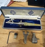 Vintage Used, Early Paasche Type H, Marbled Bakelite, Air Brush W/case Usa. Fixed Price $60.00.