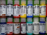 Golden Fluid Acrylic Paints, 1 Oz. Bottles, Flat Rate Shipping, 85 Color Options. Fixed Price $6.00.