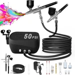 Rhinowisdom Kit, 50 Psi Gun & Compressor With Black. Fixed Price $83.27.
